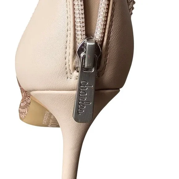 Charles by Charles David Pointed Heel Sparkling Dainty Women's Boots - Picture 6 of 6